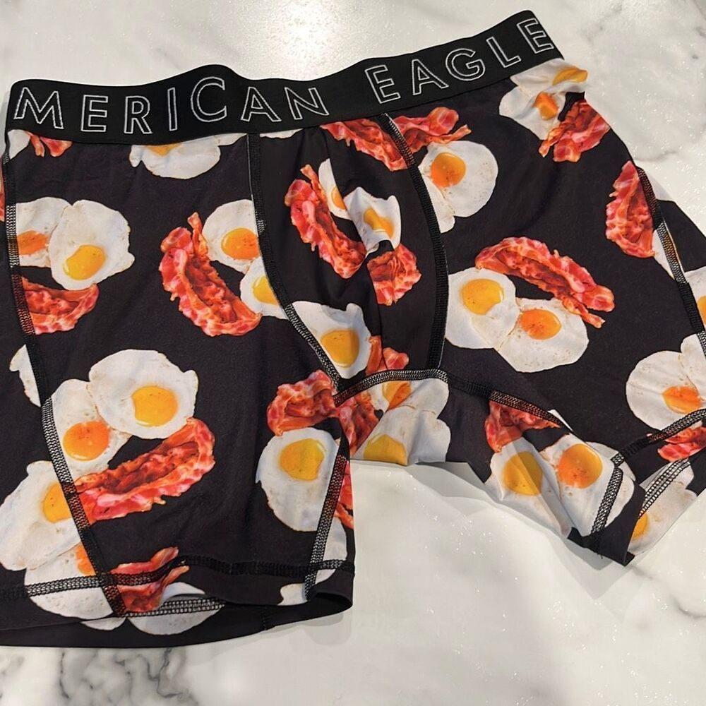American Eagle Eggs & Bacon Boxer Brief Sz. Small